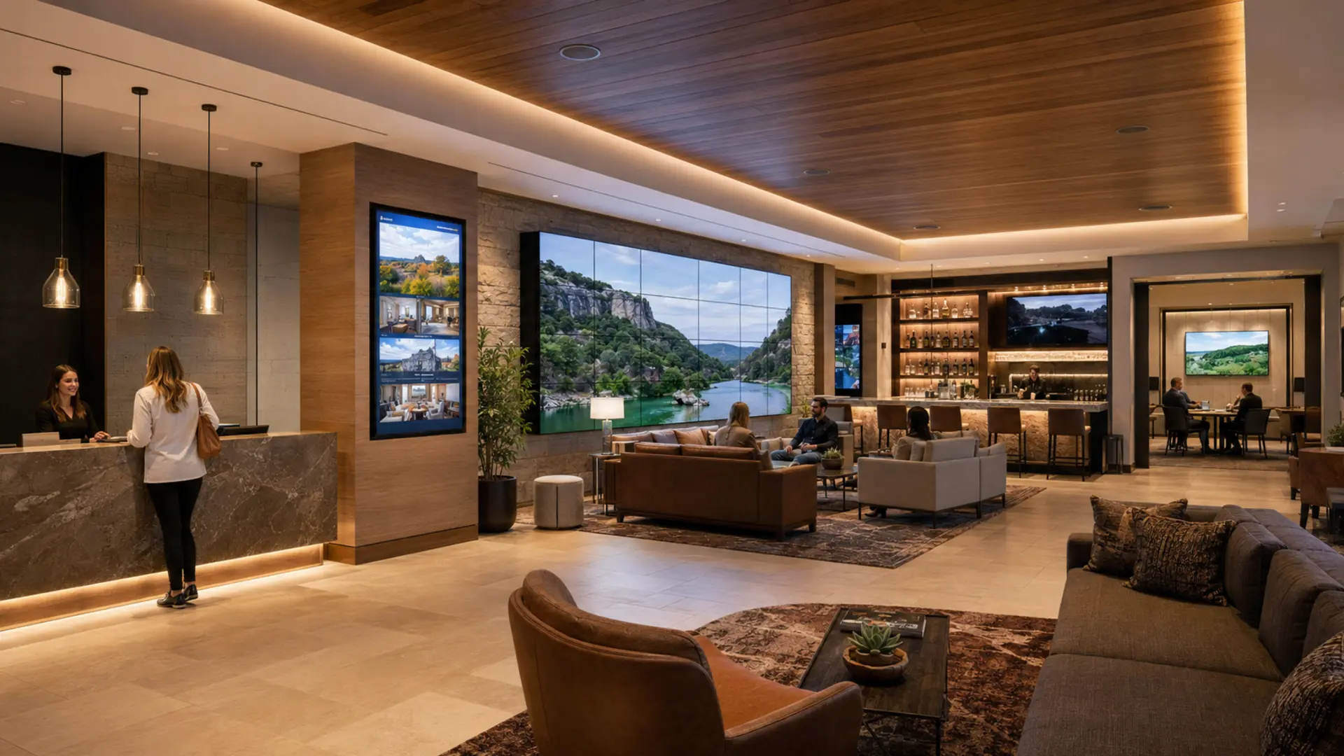 Commercial AV project detail in South Central Texas