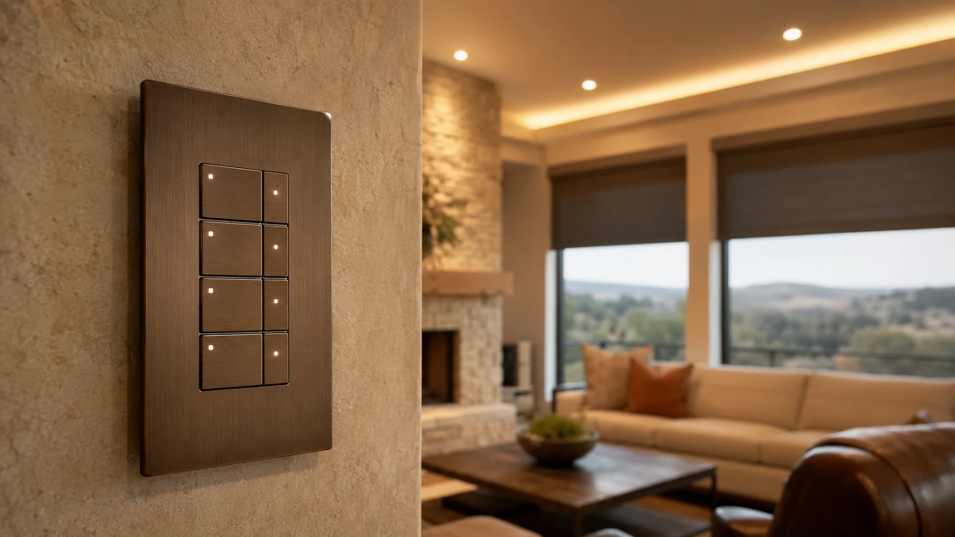 Lighting Control & Motorized Shades project detail in South Central Texas