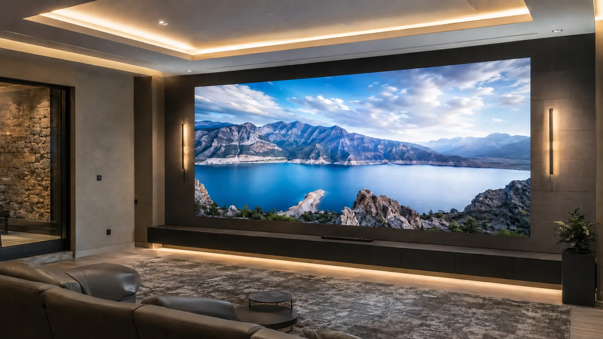 Direct-View LED Video Wall & Projector Screen Installation project detail in South Central Texas