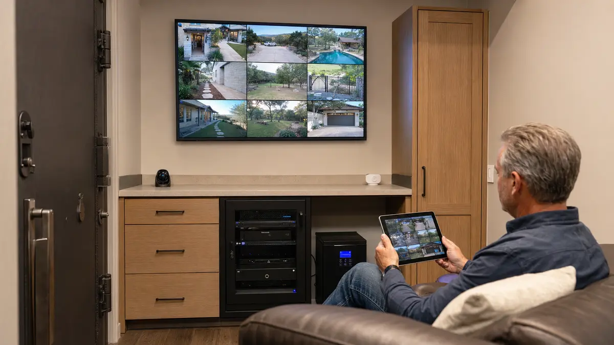 Professional Security Camera Installation installation by Elite Home Entertainment