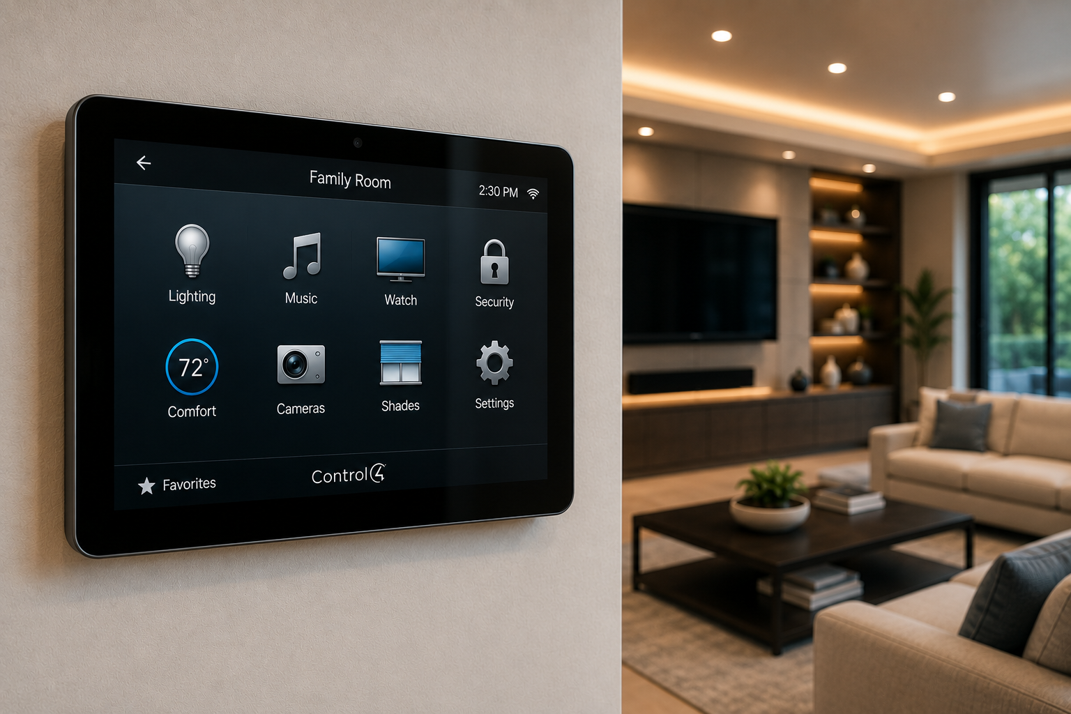 Control4 smart home automation installation in New Braunfels