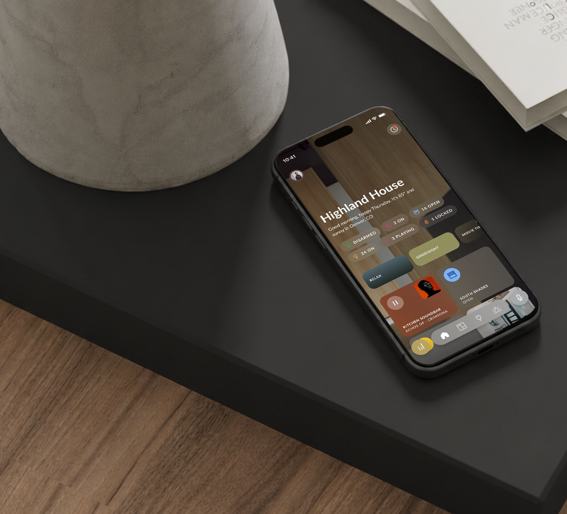 Josh.ai touchscreen and smart home control interface