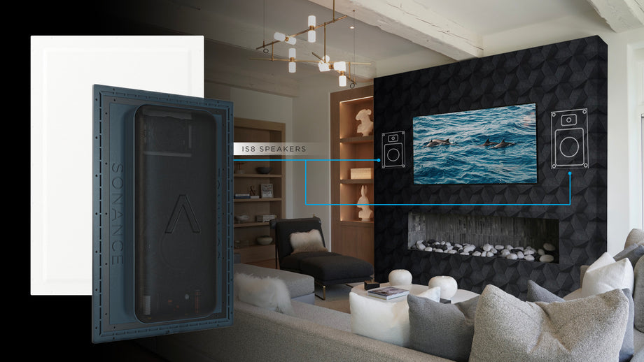 Sonance Invisible Series installed behind finished walls