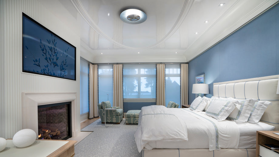 Sonance architectural audio in a luxury bedroom